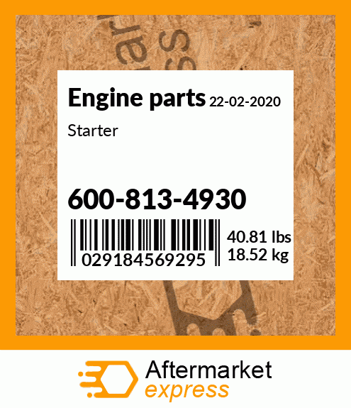 Spare part 600-813-4930 + Starter