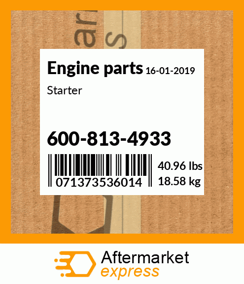 Spare part 600-813-4933 + Starter