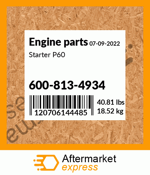 Spare part 600-813-4934 + Starter P60