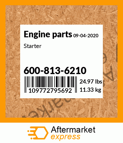 Spare part 600-813-6210 + Starter