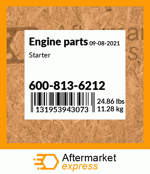 Spare part 600-813-6212 + Starter