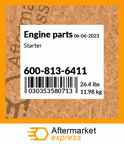 Spare part 600-813-6411 + Starter