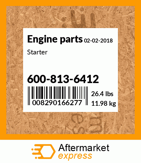 Spare part 600-813-6412 + Starter