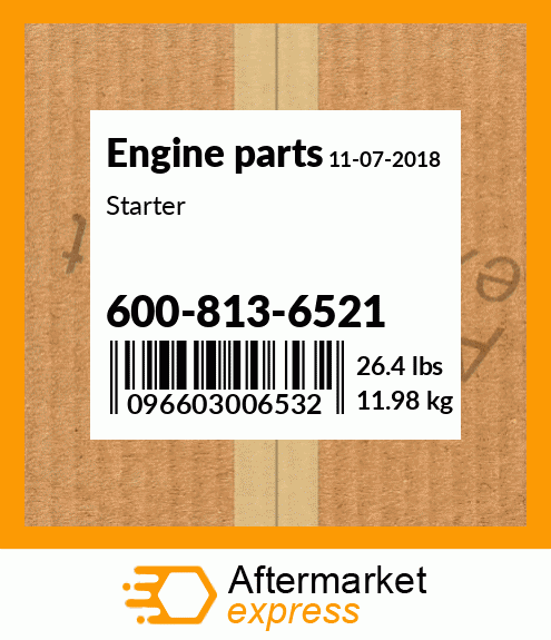 Spare part 600-813-6521 + Starter