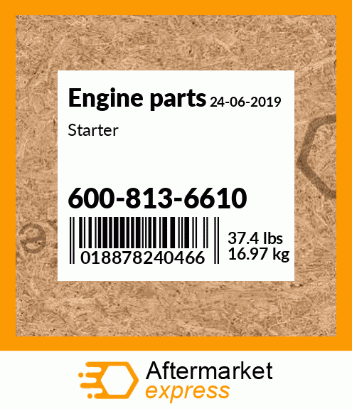 Spare part 600-813-6610 + Starter