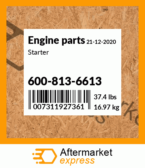 Spare part 600-813-6613 + Starter