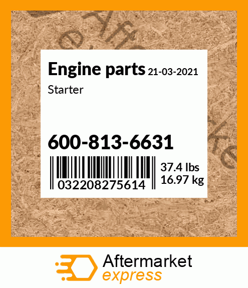 Spare part 600-813-6631 + Starter