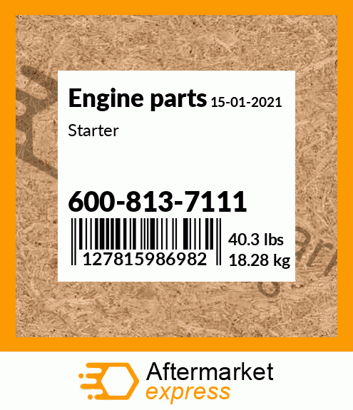 Spare part 600-813-7111 + Starter