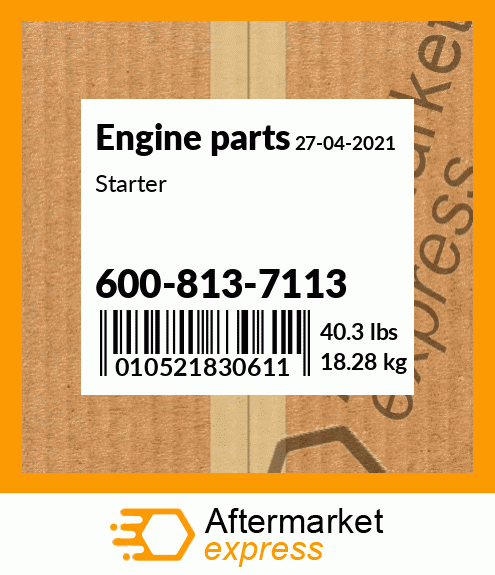 Spare part 600-813-7113 + Starter