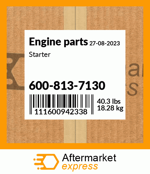 Spare part 600-813-7130 + Starter