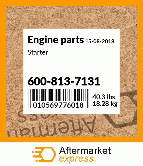 Spare part 600-813-7131 + Starter