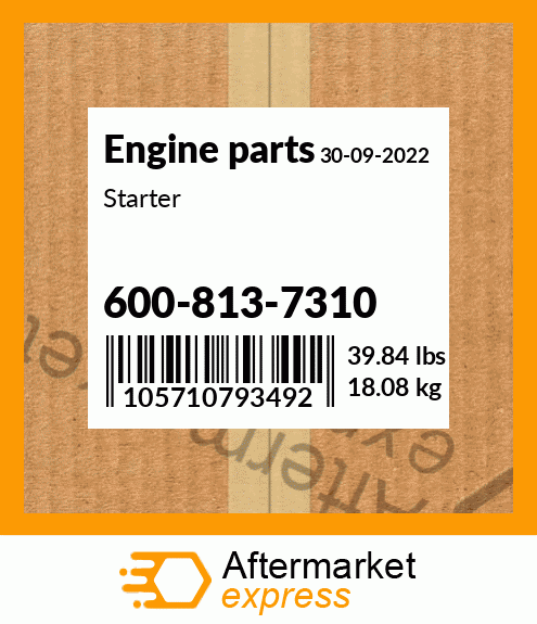 Spare part 600-813-7310 + Starter