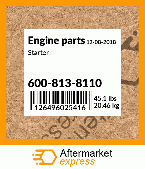 Spare part 600-813-8110 + Starter