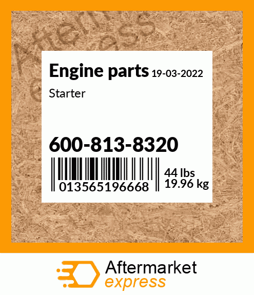 Spare part 600-813-8320 + Starter