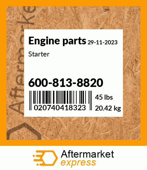 Spare part 600-813-8820 + Starter