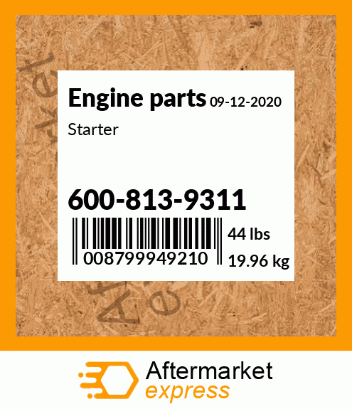 Spare part 600-813-9311 + Starter