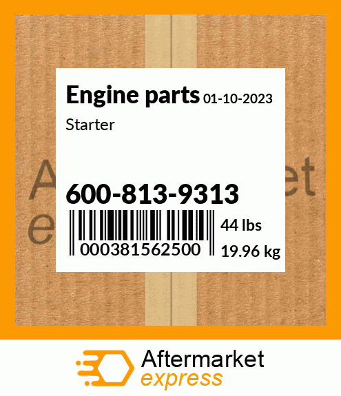 Spare part 600-813-9313 + Starter