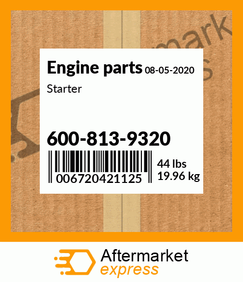 Spare part 600-813-9320 + Starter