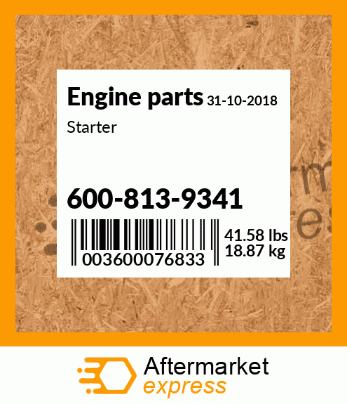 Spare part 600-813-9341 + Starter