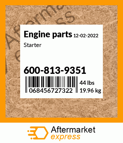 Spare part 600-813-9351 + Starter