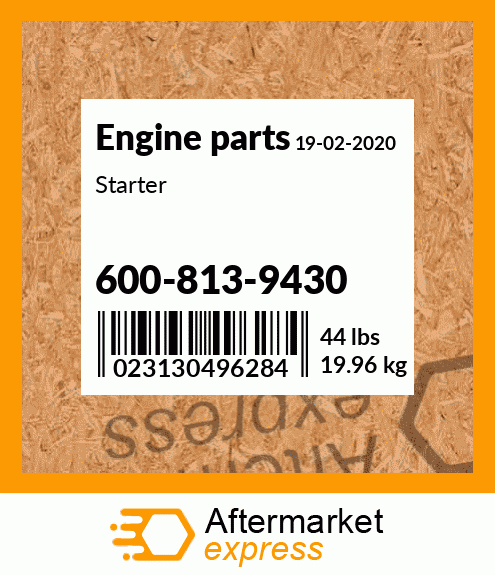 Spare part 600-813-9430 + Starter