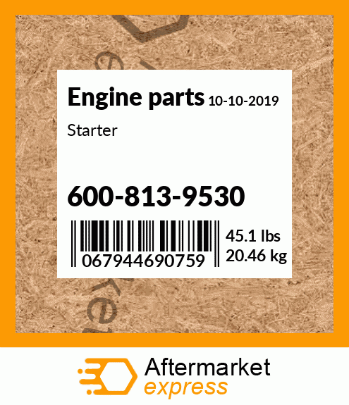 Spare part 600-813-9530 + Starter