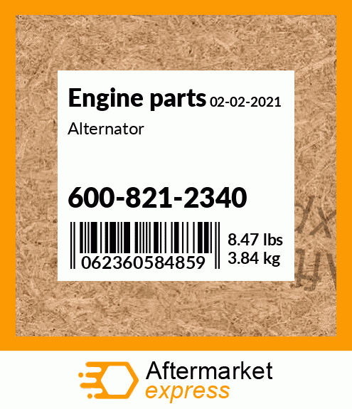 Spare part 600-821-2340 + Alternator