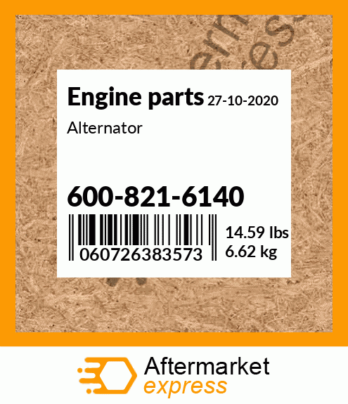 Spare part 600-821-6140 + Alternator