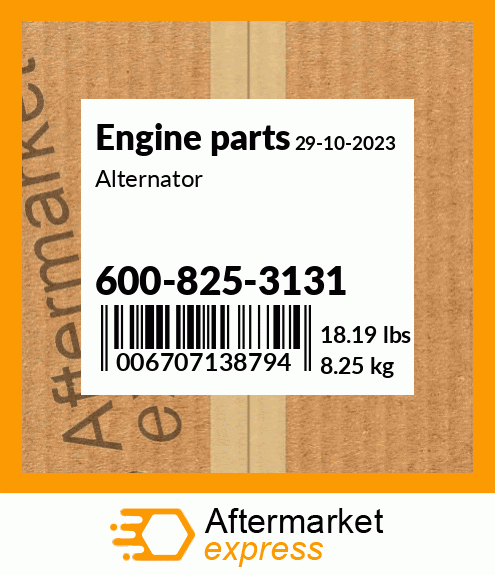 Spare part 600-825-3131 + Alternator