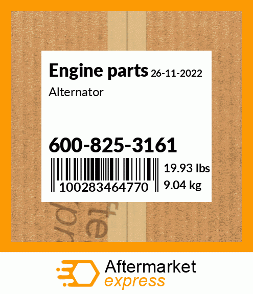 Spare part 600-825-3161 + Alternator