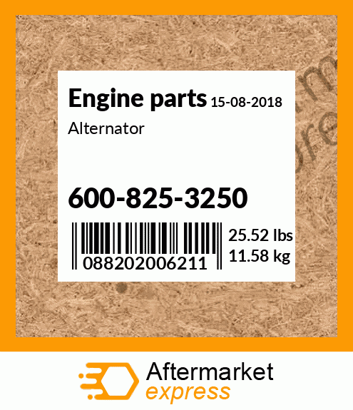 Spare part 600-825-3250 + Alternator