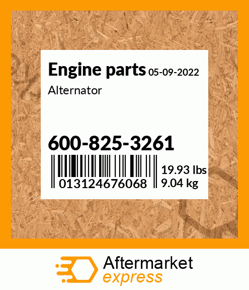 Spare part 600-825-3261 + Alternator