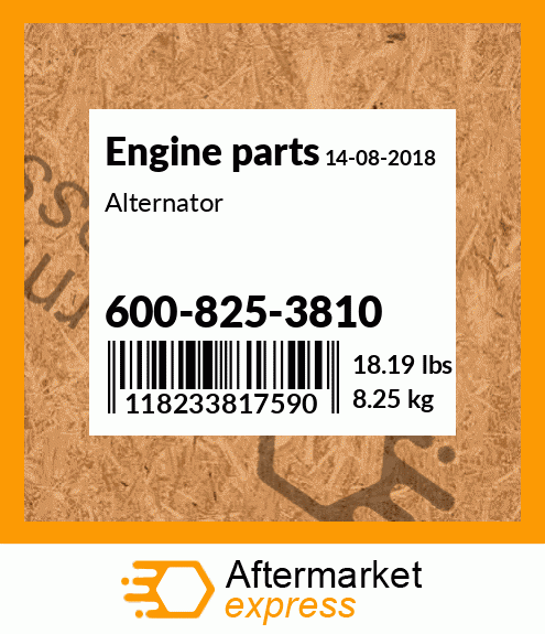 Spare part 600-825-3810 + Alternator