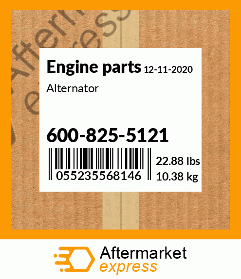 Spare part 600-825-5121 + Alternator