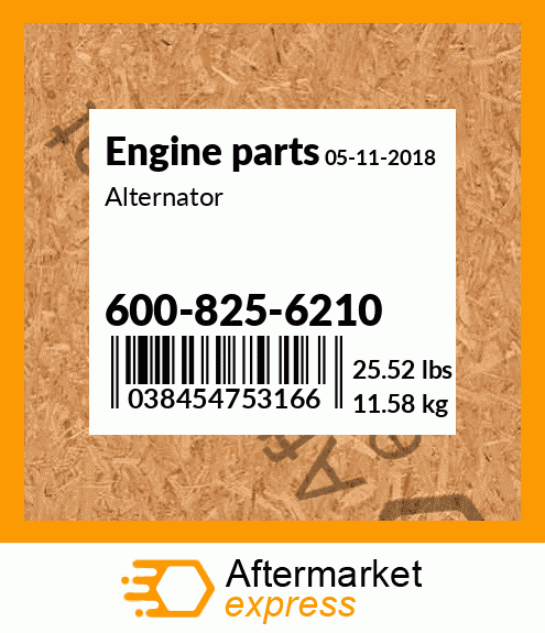 Spare part 600-825-6210 + Alternator