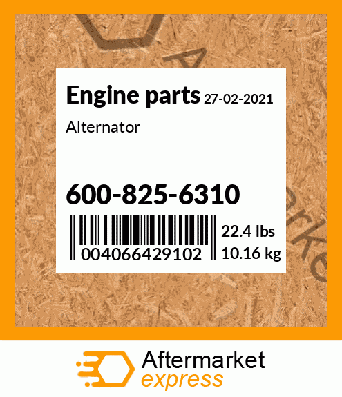 Spare part 600-825-6310 + Alternator