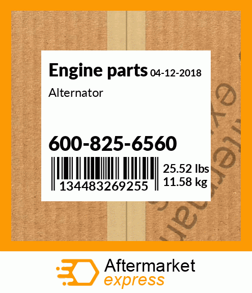 Spare part 600-825-6560 + Alternator