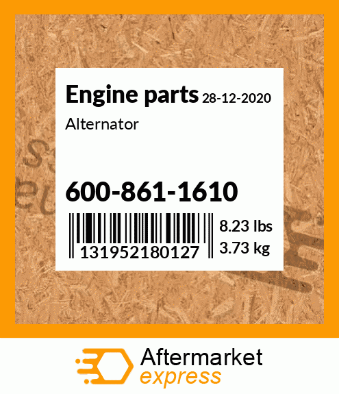 Spare part 600-861-1610 + Alternator