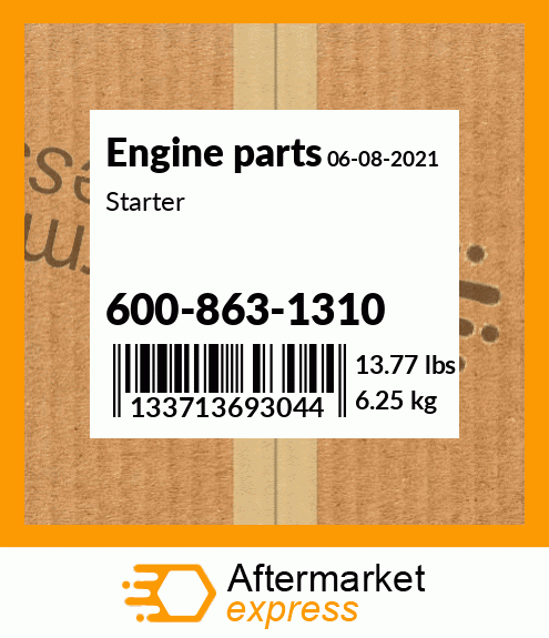 Spare part 600-863-1310 + Starter