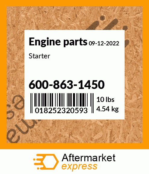 Spare part 600-863-1450 + Starter