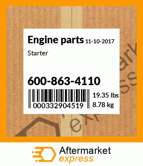 Spare part 600-863-4110 + Starter