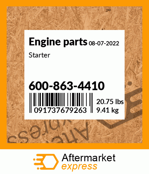 Spare part 600-863-4410 + Starter