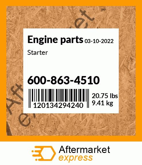 Spare part 600-863-4510 + Starter