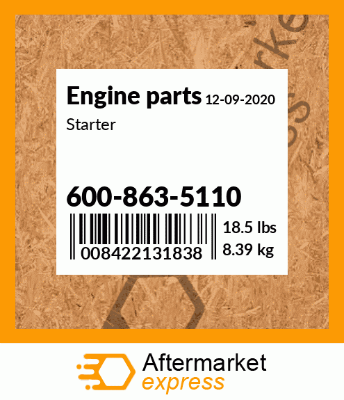 Spare part 600-863-5110 + Starter