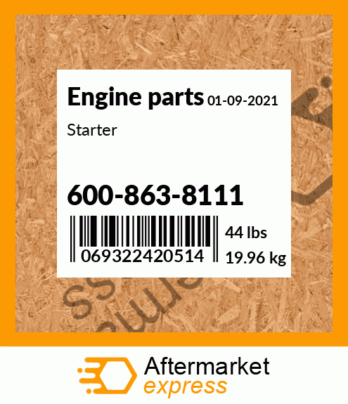 Spare part 600-863-8111 + Starter