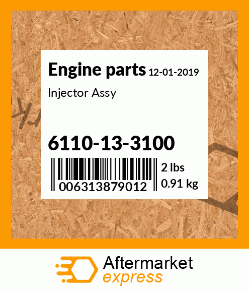 Spare part 6110-13-3100 + Injector Assy