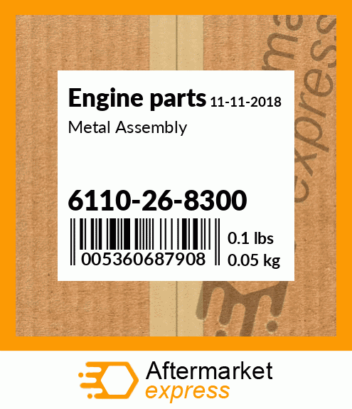 Spare part 6110-26-8300 + Metal Assembly