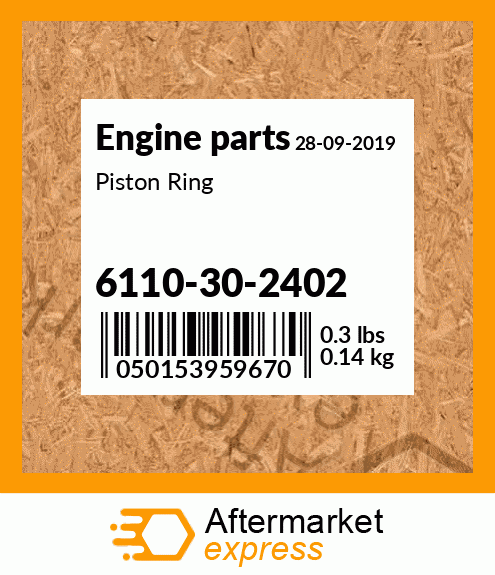 Spare part 6110-30-2402 + Piston Ring