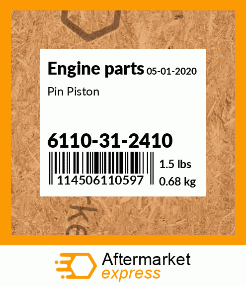 Spare part 6110-31-2410 + Pin Piston