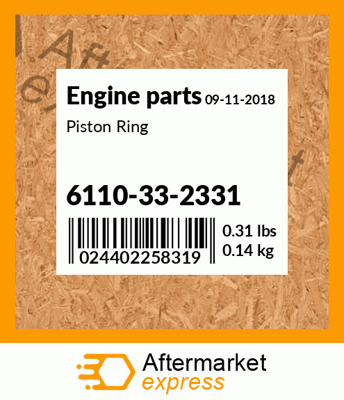 Spare part 6110-33-2331 + Piston Ring